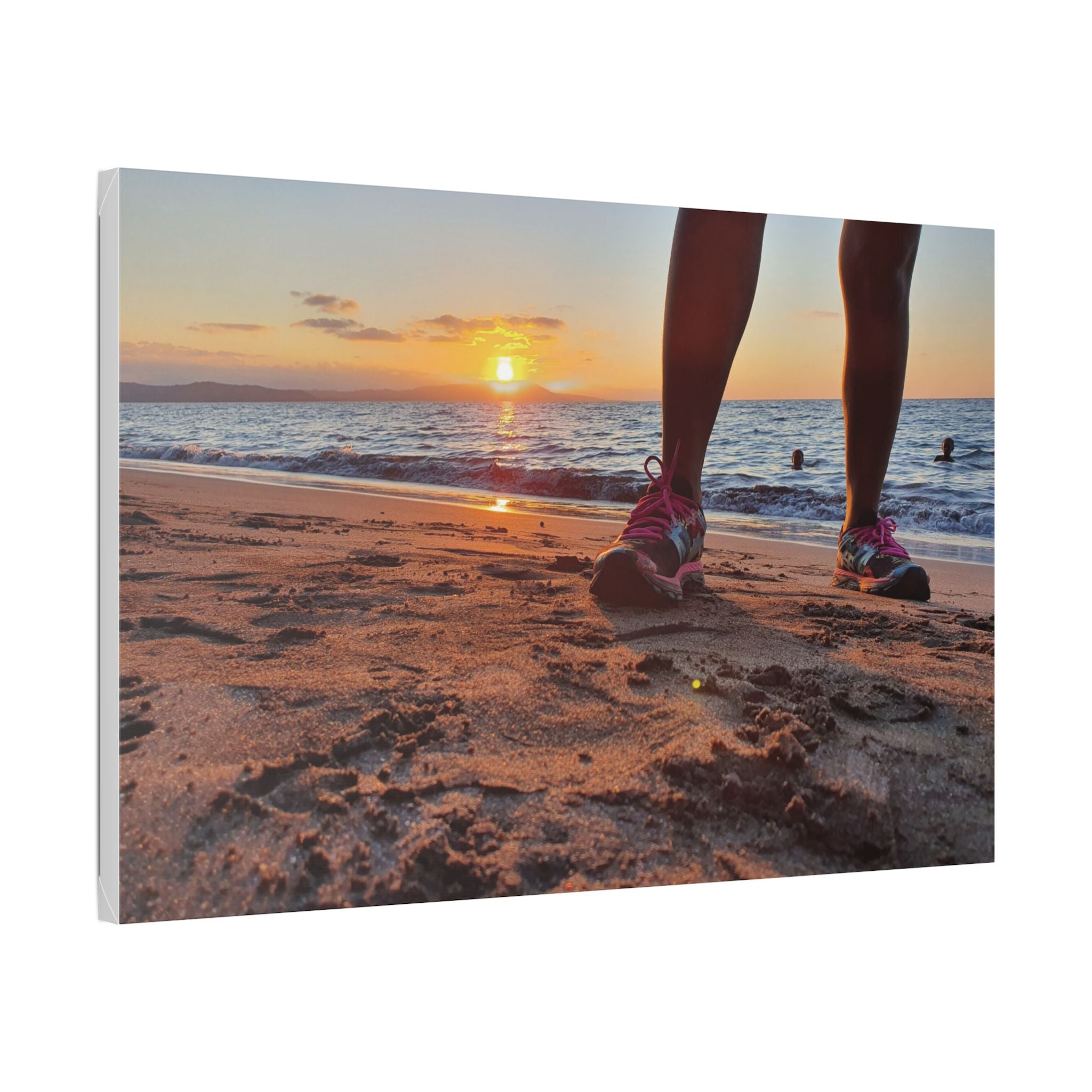 Nonga Beach Sunset Rabaul Canvas – Coastal Runner Wall Art