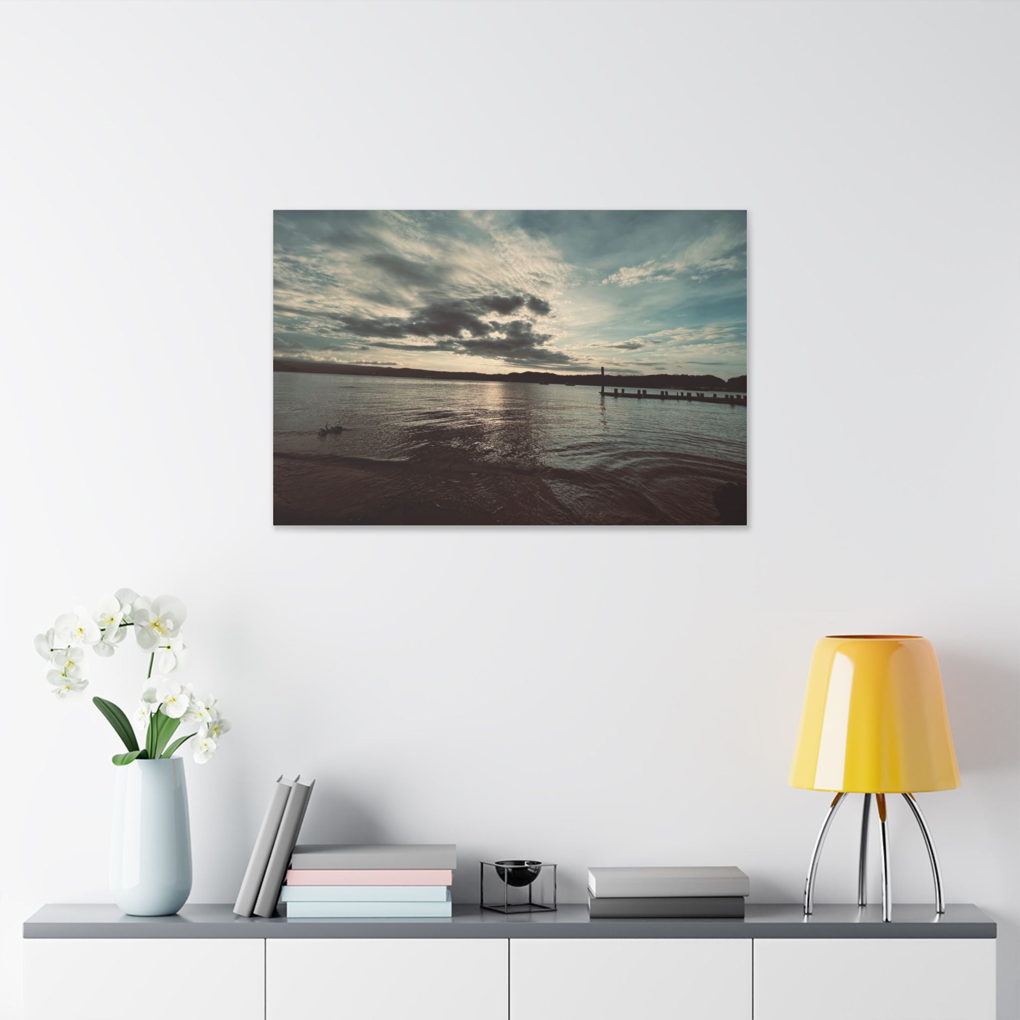 Sunset Simson's Harbor Rabaul Canvas Print Wall Art