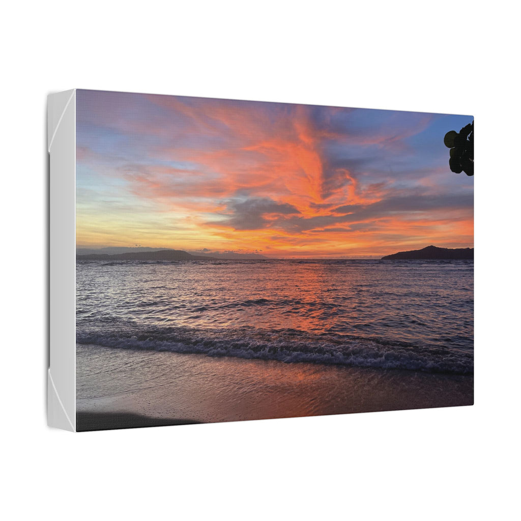 Sunset Nonga beach Rabaul Canvas Print Wall Art