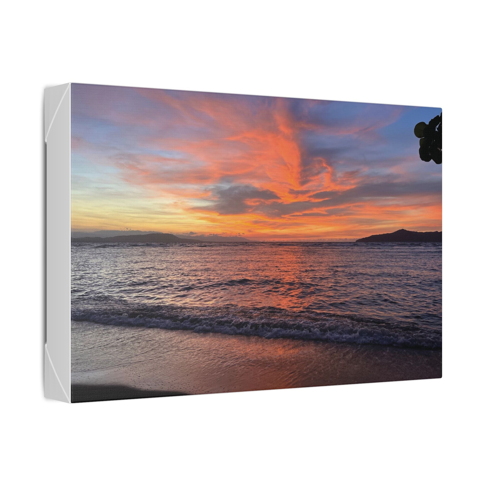 Sunset Nonga beach Rabaul Canvas Print Wall Art