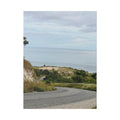 Coastal Road Canvas Print — Serene Seaside Landscape Wall Art
