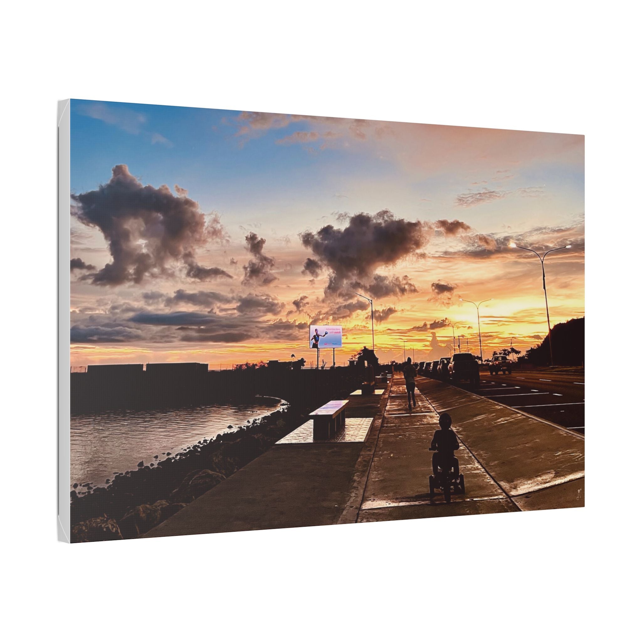 Sunset Port Moresby Walk Canvas