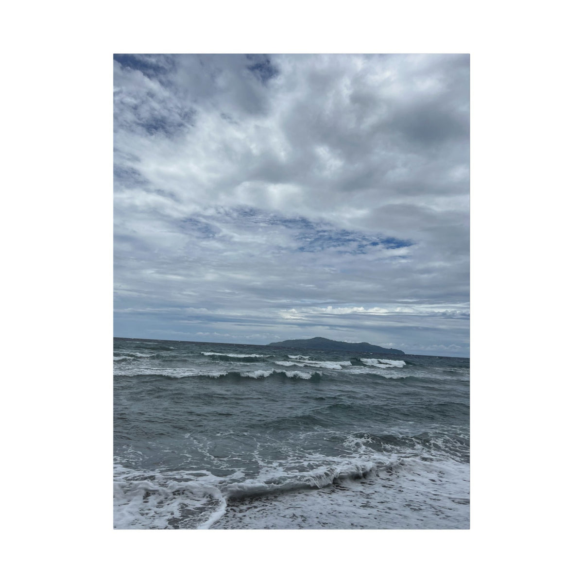 Stormy Ocean Nonga Rabaul Canvas Wall Art – Moody Seascape Stretched Canvas Print