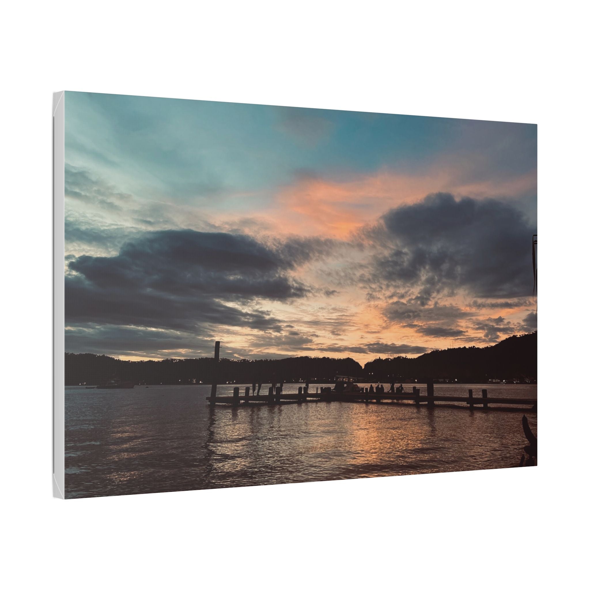 Sunset Simson's Harbor Rabaul Canvas Print Wall Art