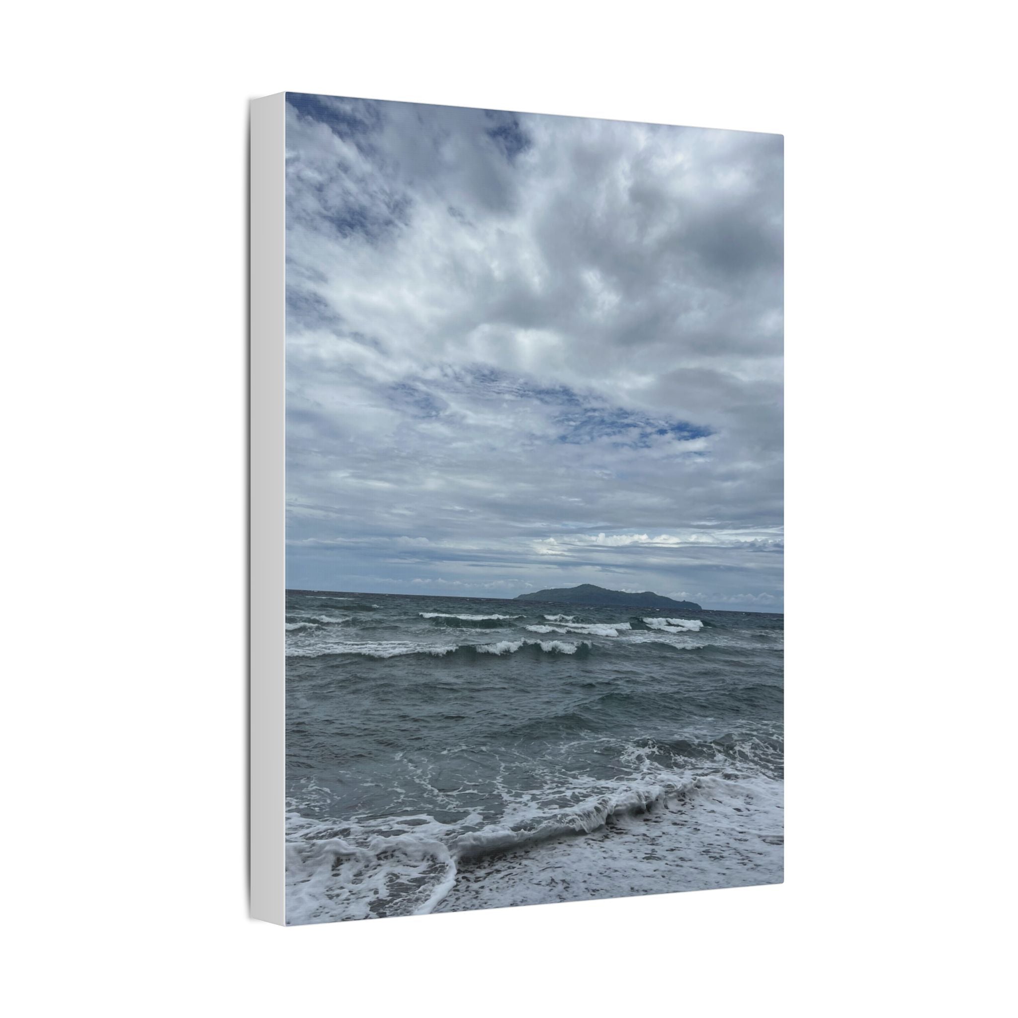 Stormy Ocean Nonga Rabaul Canvas Wall Art – Moody Seascape Stretched Canvas Print