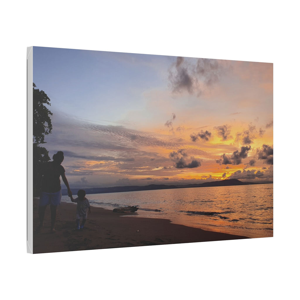 Nonga Beach Sunset Rabaul Canvas – Coastal Runner Wall Art