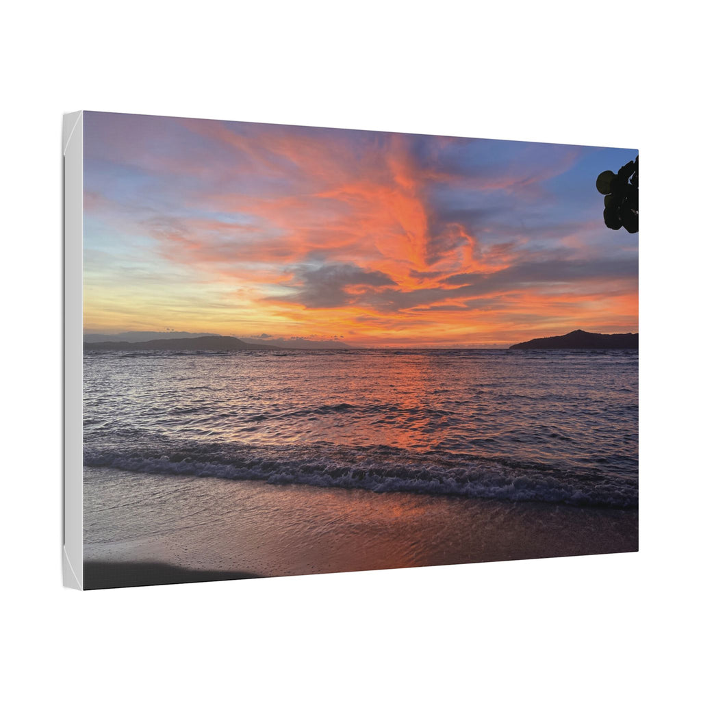 Sunset Nonga beach Rabaul Canvas Print Wall Art