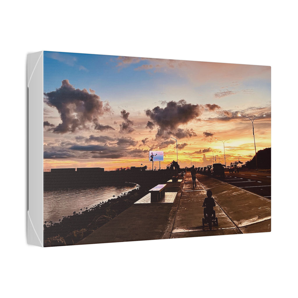 Sunset Port Moresby Walk Canvas