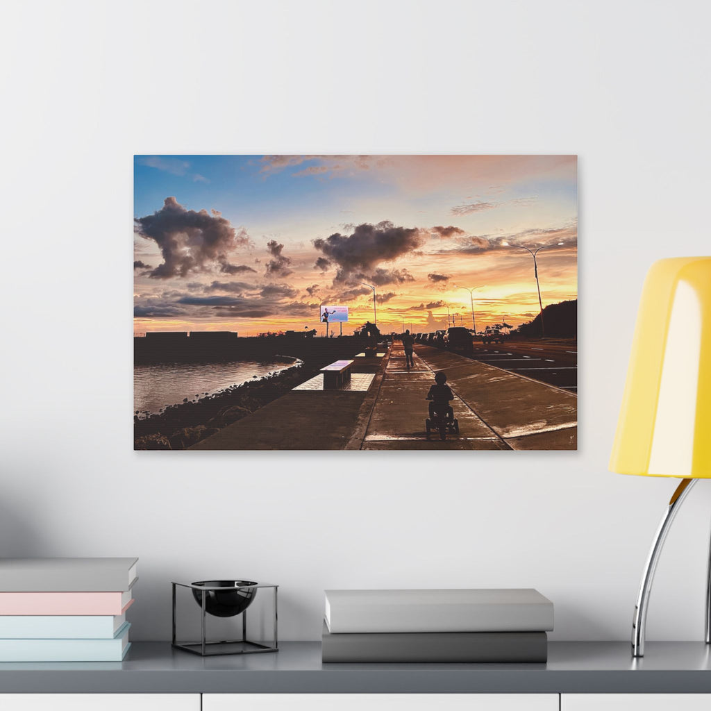 Sunset Port Moresby Walk Canvas