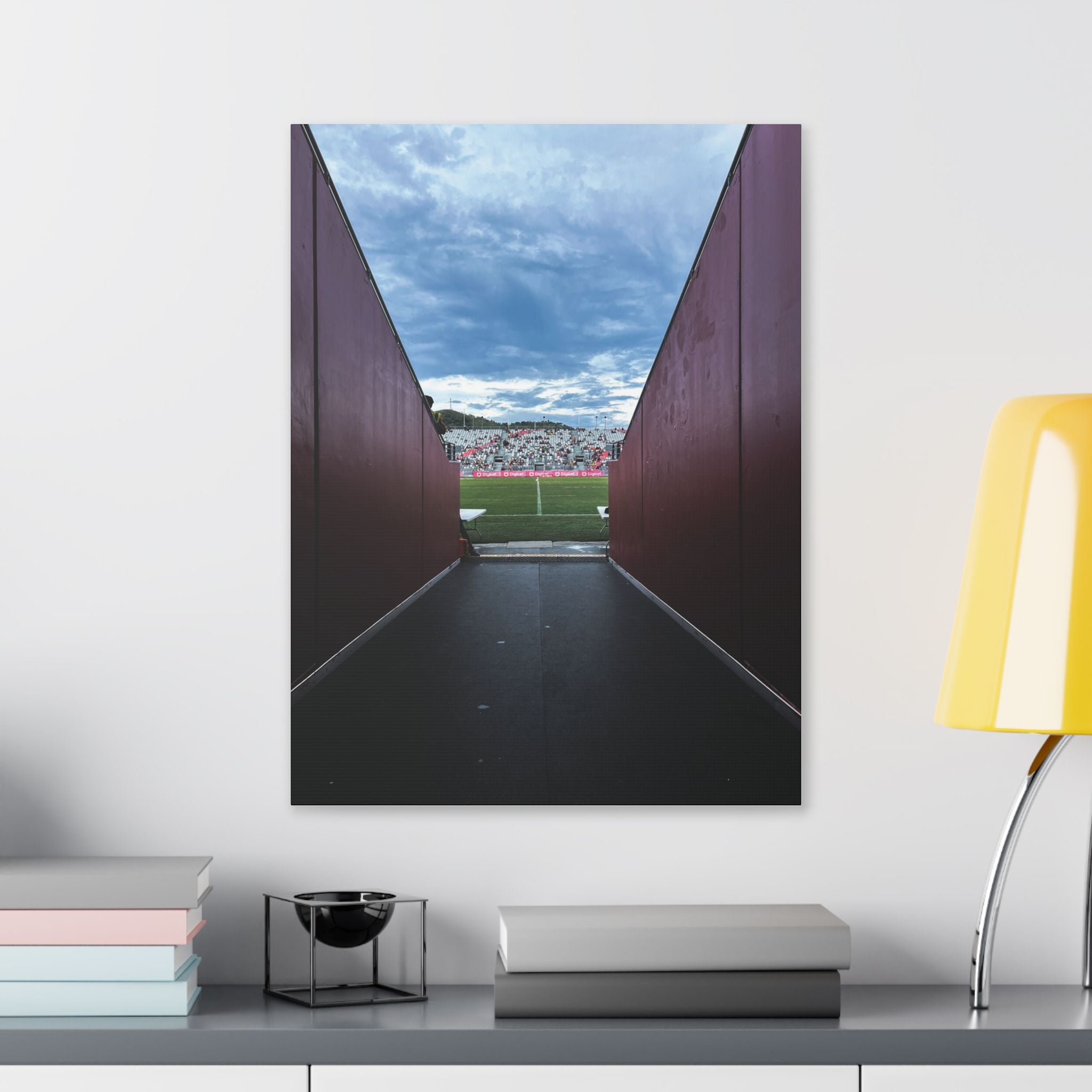 Stadium Tunnel NFS PNG Canvas Print — Game Day Sports Wall Art