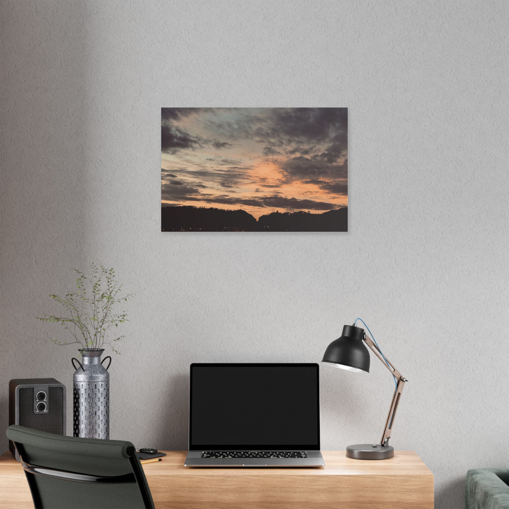 Sunset Simson's Harbor Rabaul Canvas Print Wall Art