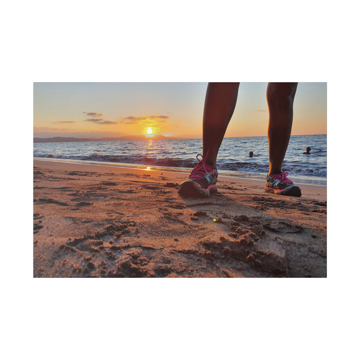 Nonga Beach Sunset Rabaul Canvas – Coastal Runner Wall Art