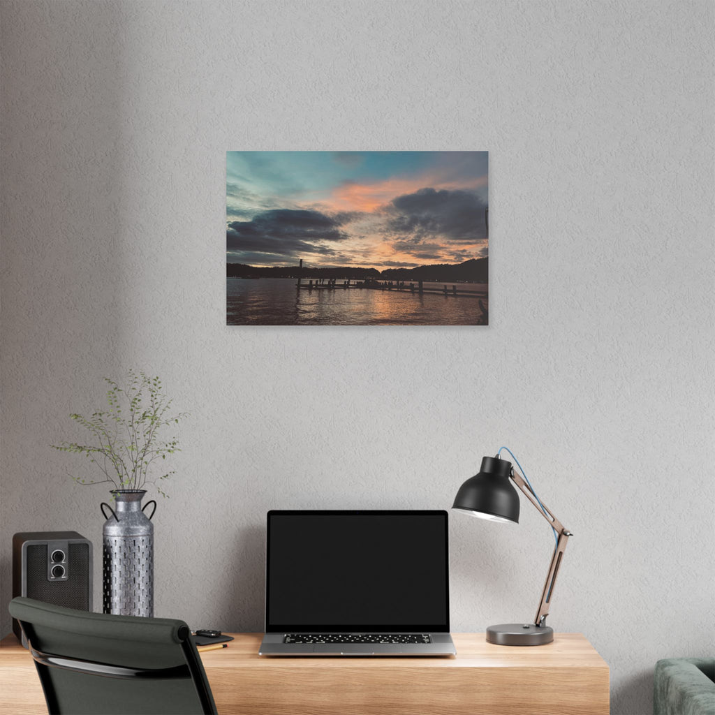 Sunset Simson's Harbor Rabaul Canvas Print Wall Art