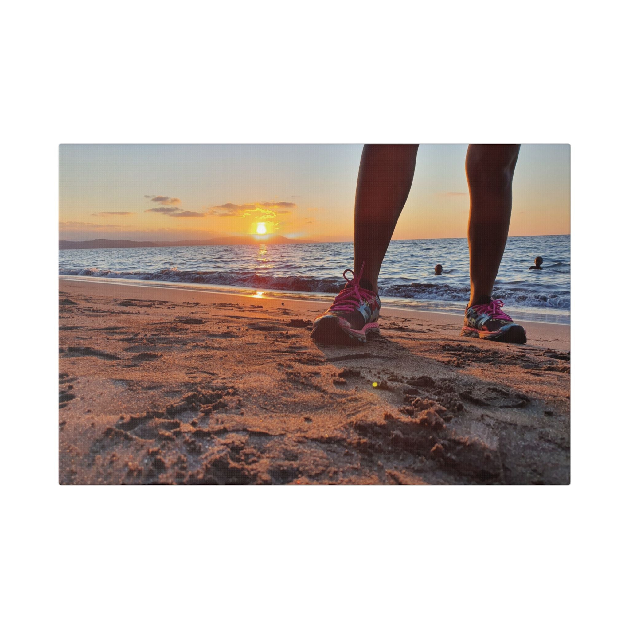 Nonga Beach Sunset Rabaul Canvas – Coastal Runner Wall Art