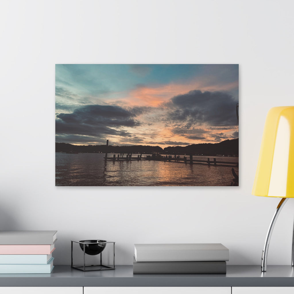 Sunset Simson's Harbor Rabaul Canvas Print Wall Art