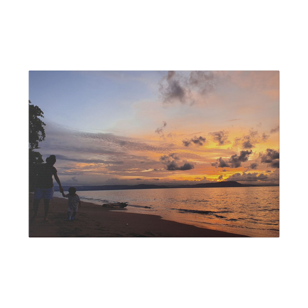 Nonga Beach Sunset Rabaul Canvas – Coastal Runner Wall Art