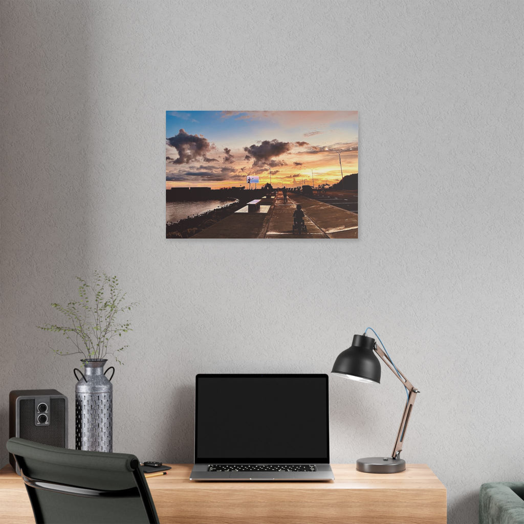 Sunset Port Moresby Walk Canvas