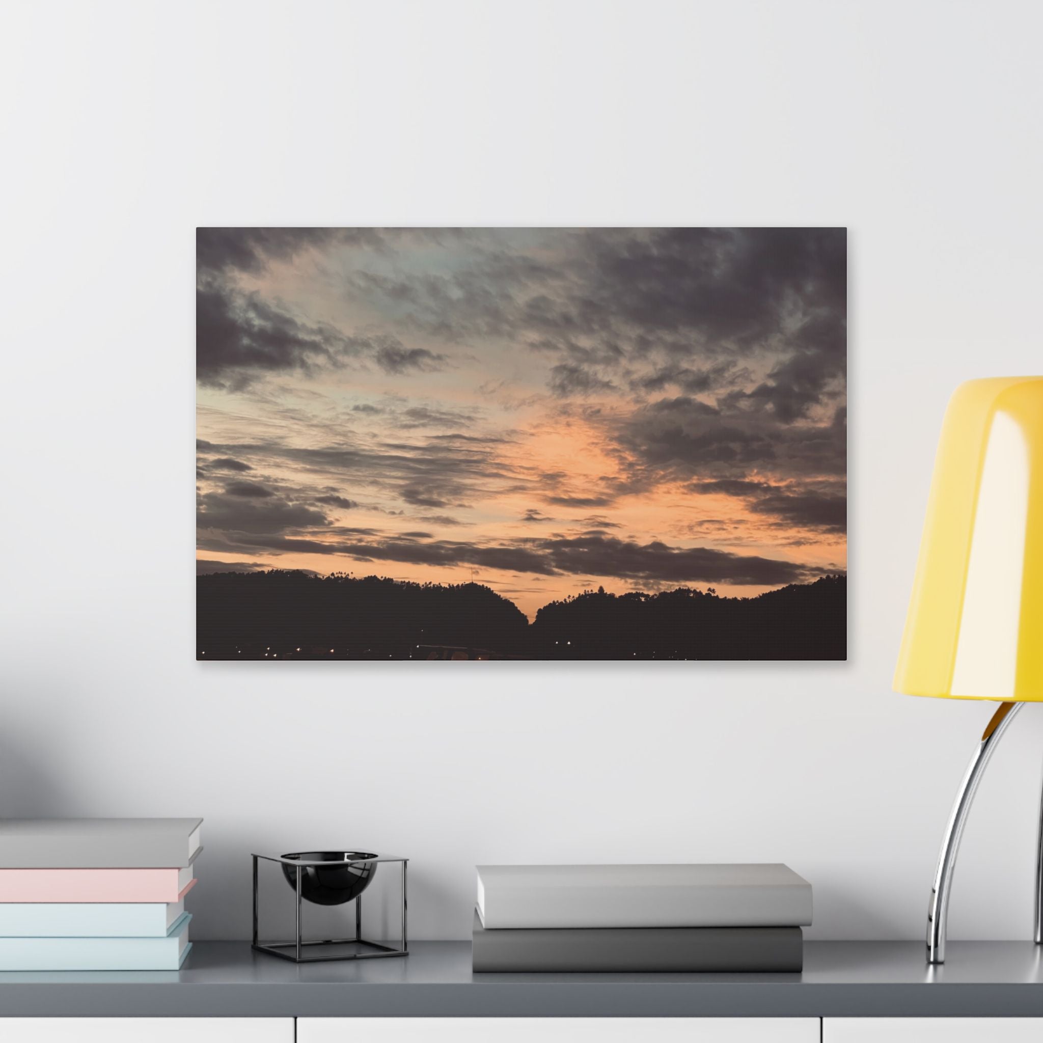Sunset Simson's Harbor Rabaul Canvas Print Wall Art
