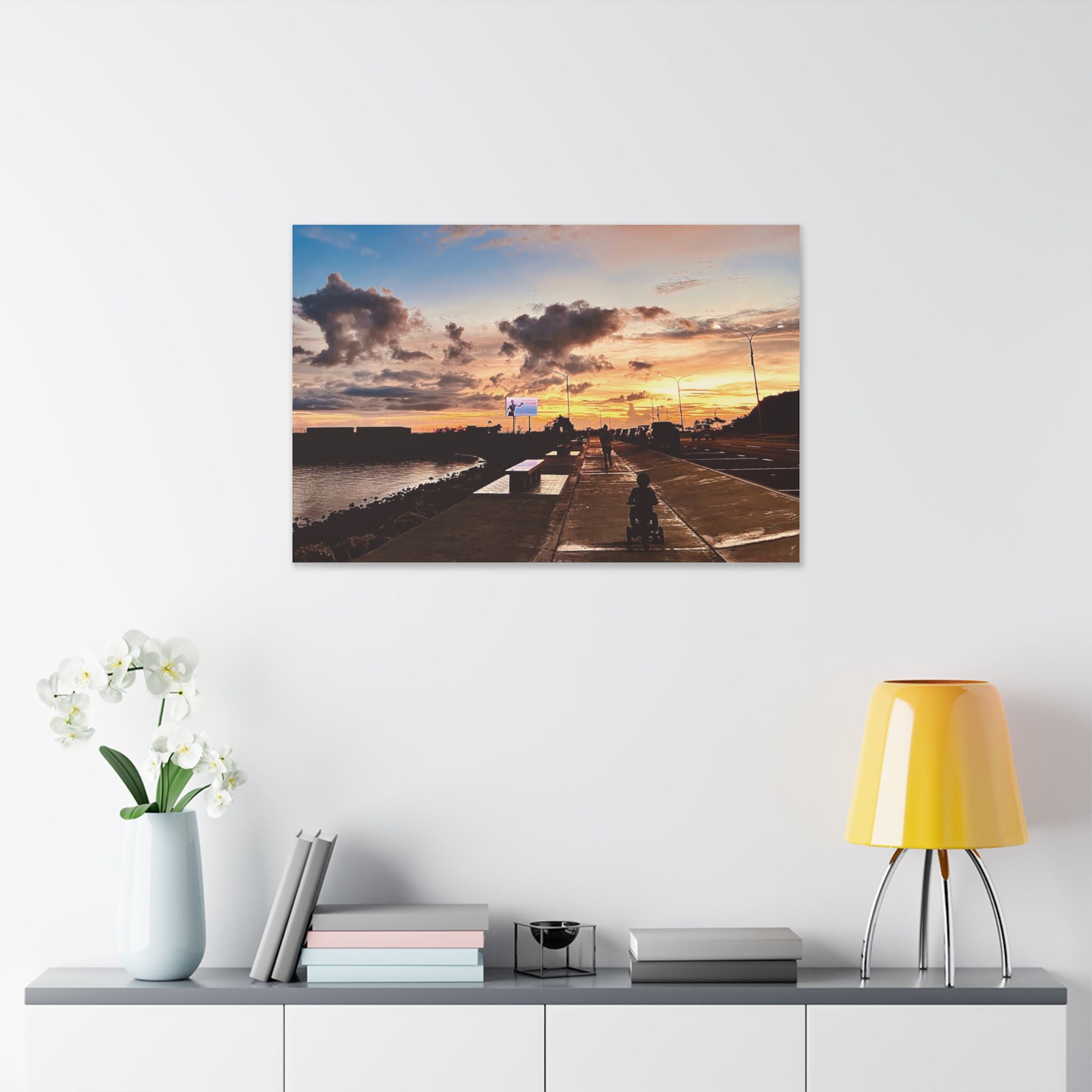 Sunset Port Moresby Walk Canvas