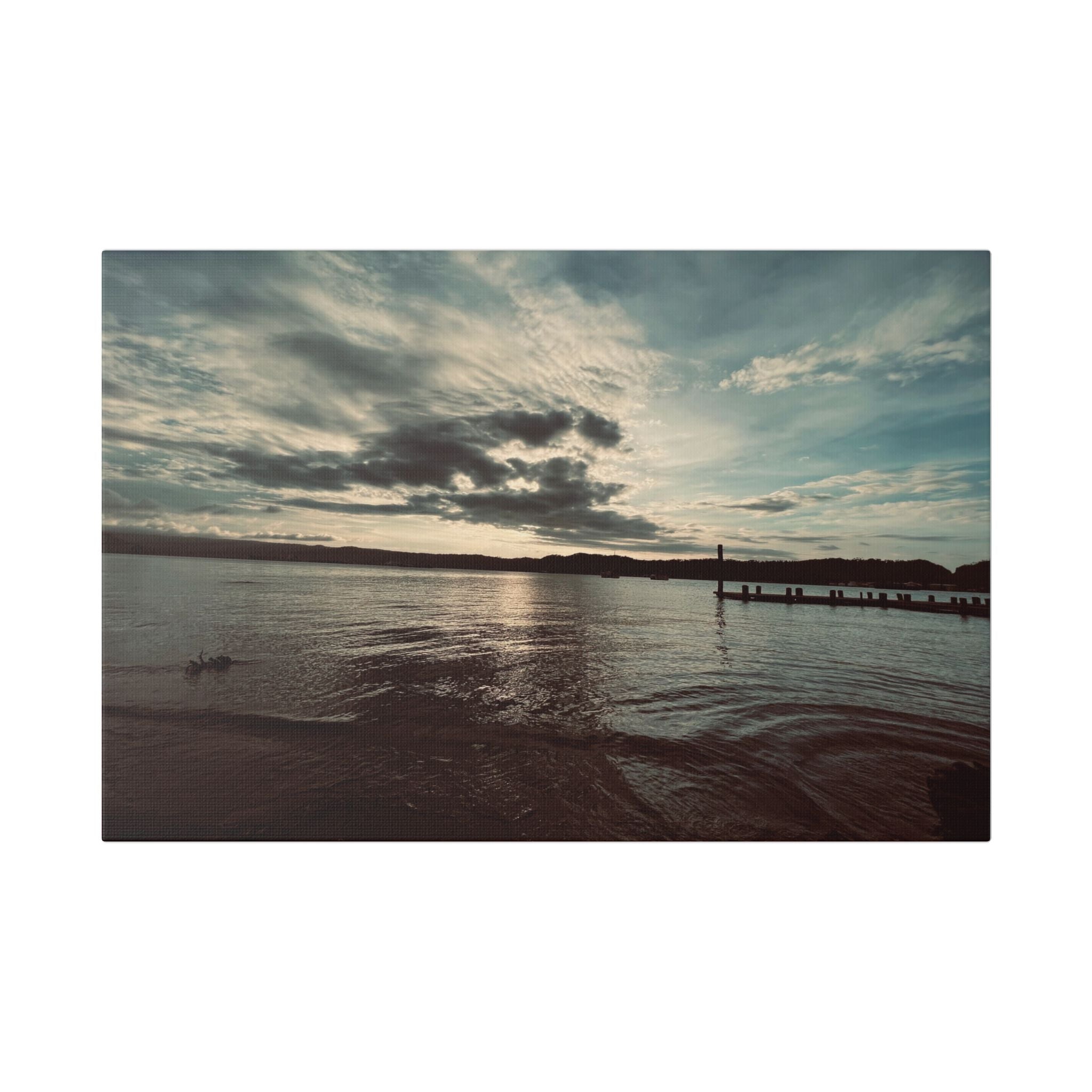 Sunset Simson's Harbor Rabaul Canvas Print Wall Art