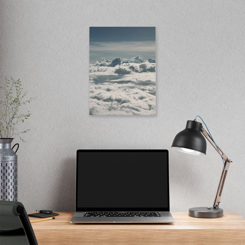 Cloudscape Stretched Canvas Wall Art — Serene Aerial Sky Print