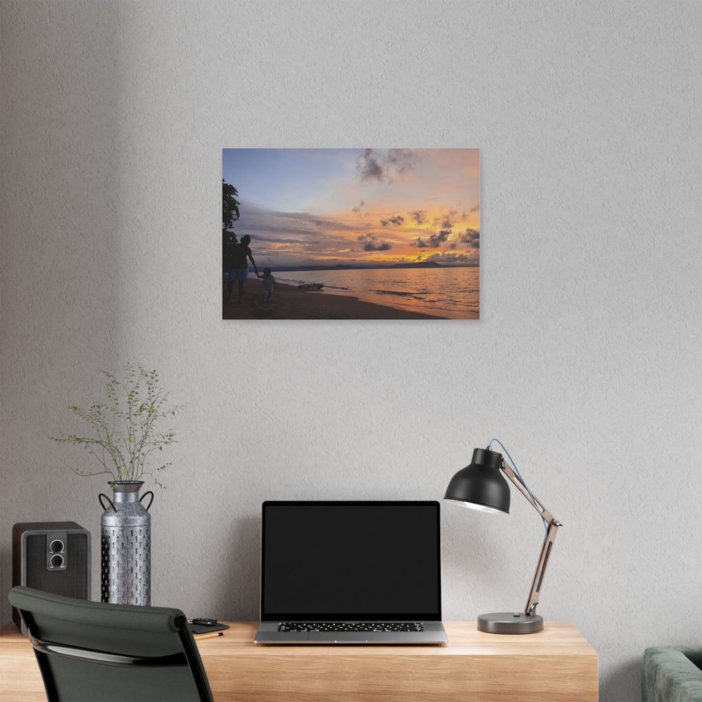 Nonga Beach Sunset Rabaul Canvas – Coastal Runner Wall Art