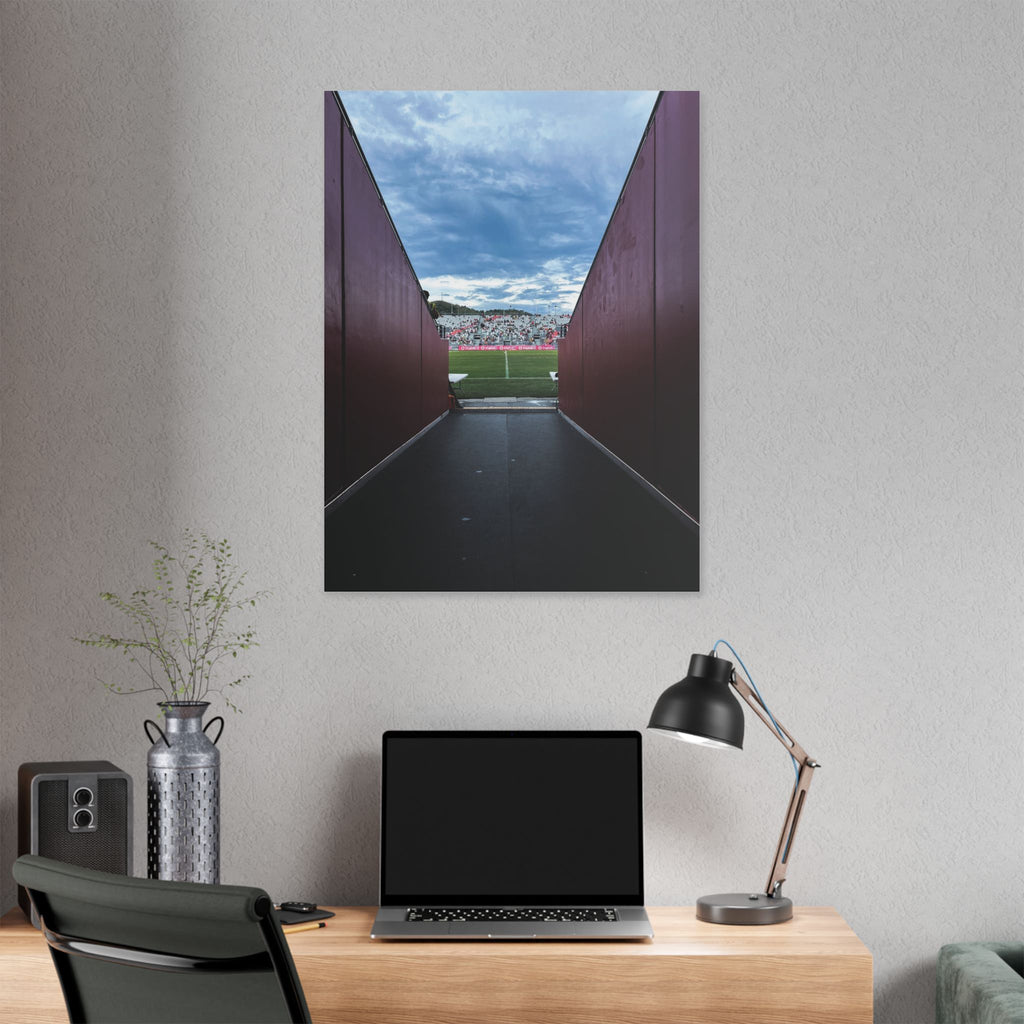 Stadium Tunnel NFS PNG Canvas Print — Game Day Sports Wall Art