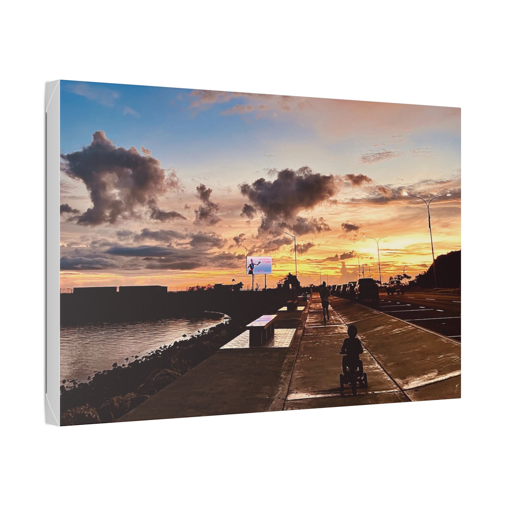 Sunset Port Moresby Walk Canvas