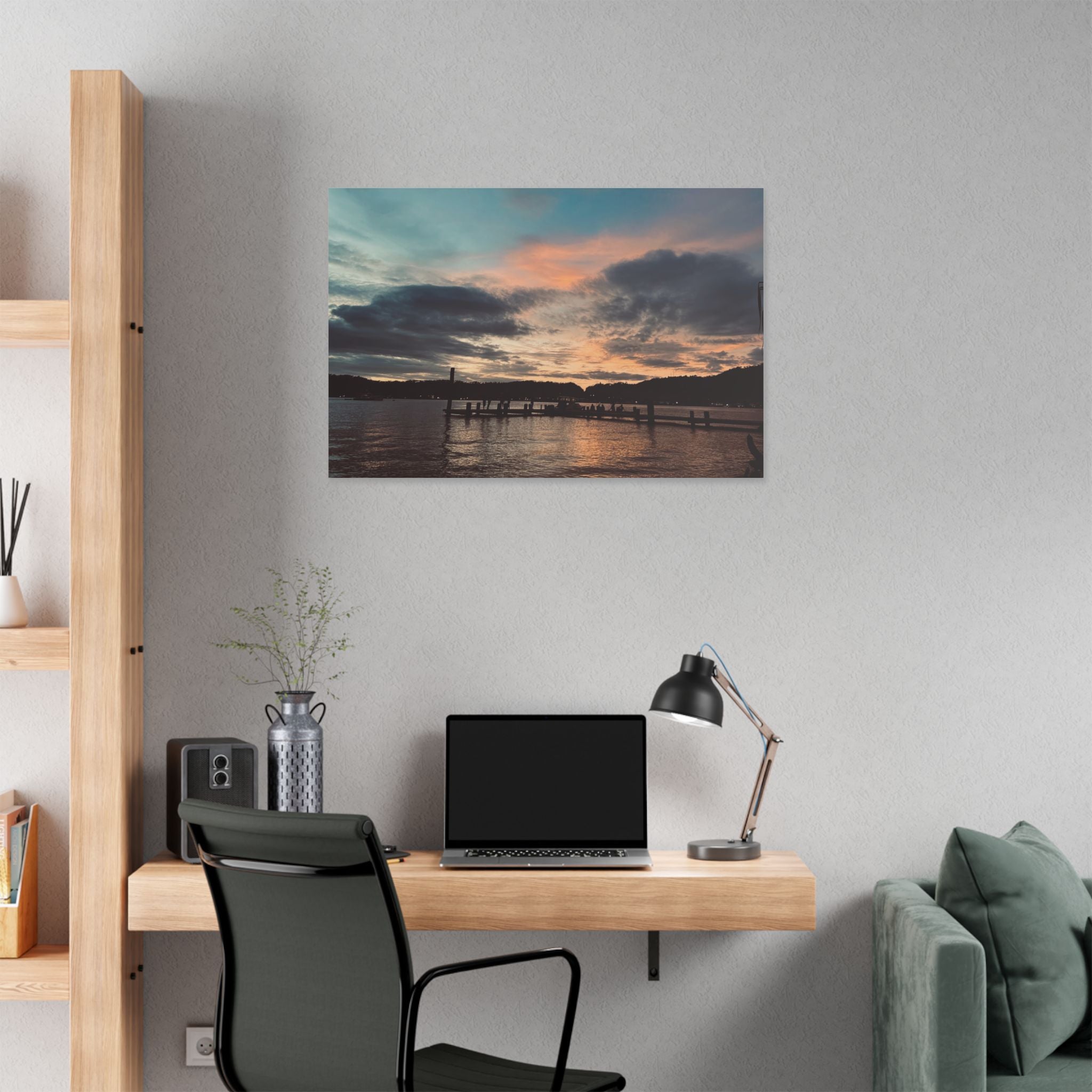 Sunset Simson's Harbor Rabaul Canvas Print Wall Art