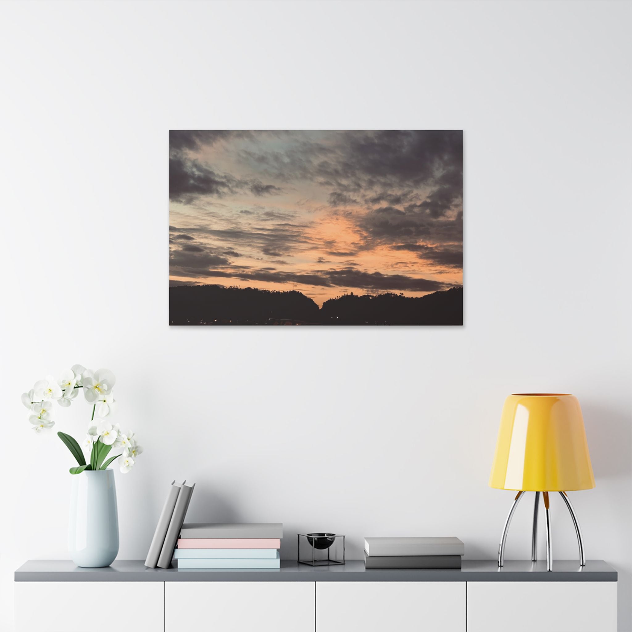 Sunset Simson's Harbor Rabaul Canvas Print Wall Art