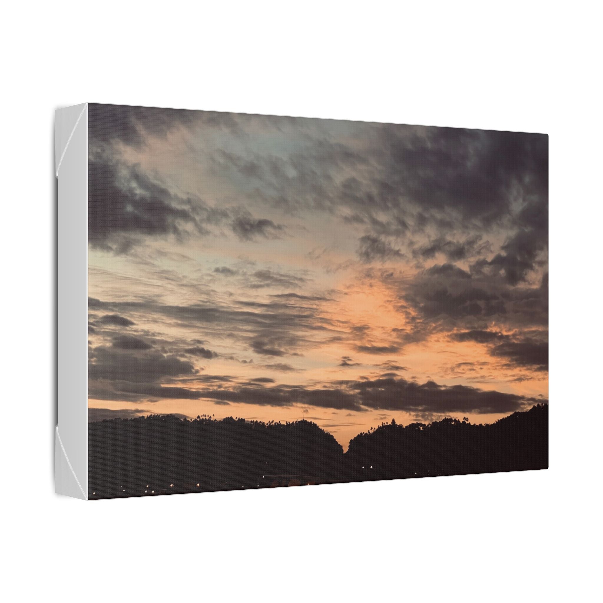 Sunset Simson's Harbor Rabaul Canvas Print Wall Art