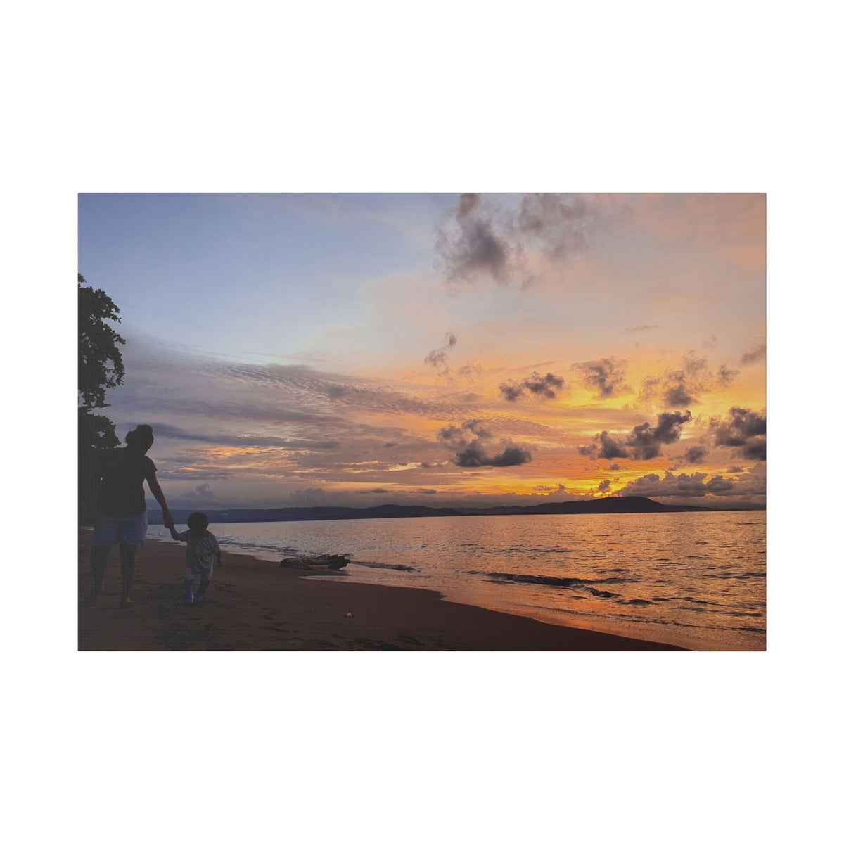Nonga Beach Sunset Rabaul Canvas – Coastal Runner Wall Art