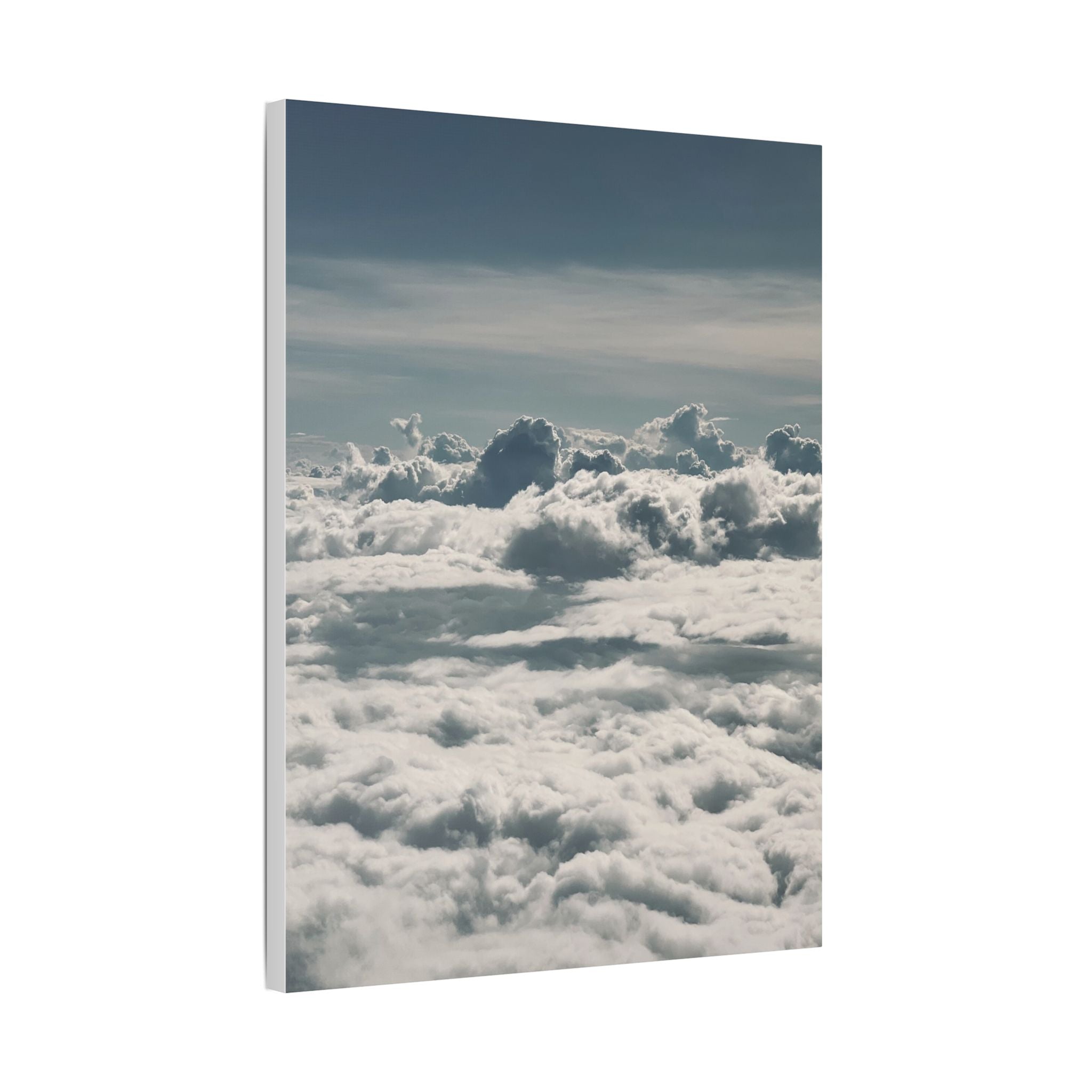 Cloudscape Stretched Canvas Wall Art — Serene Aerial Sky Print