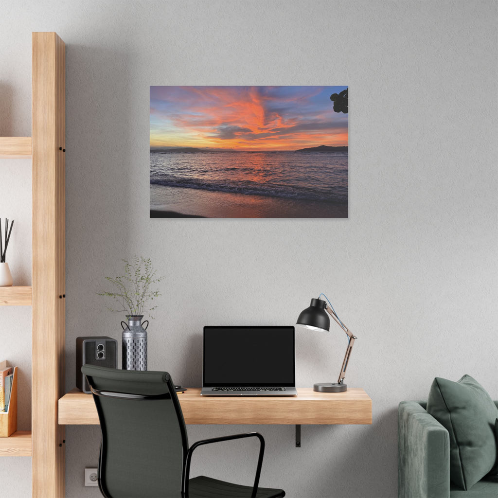 Sunset Nonga beach Rabaul Canvas Print Wall Art