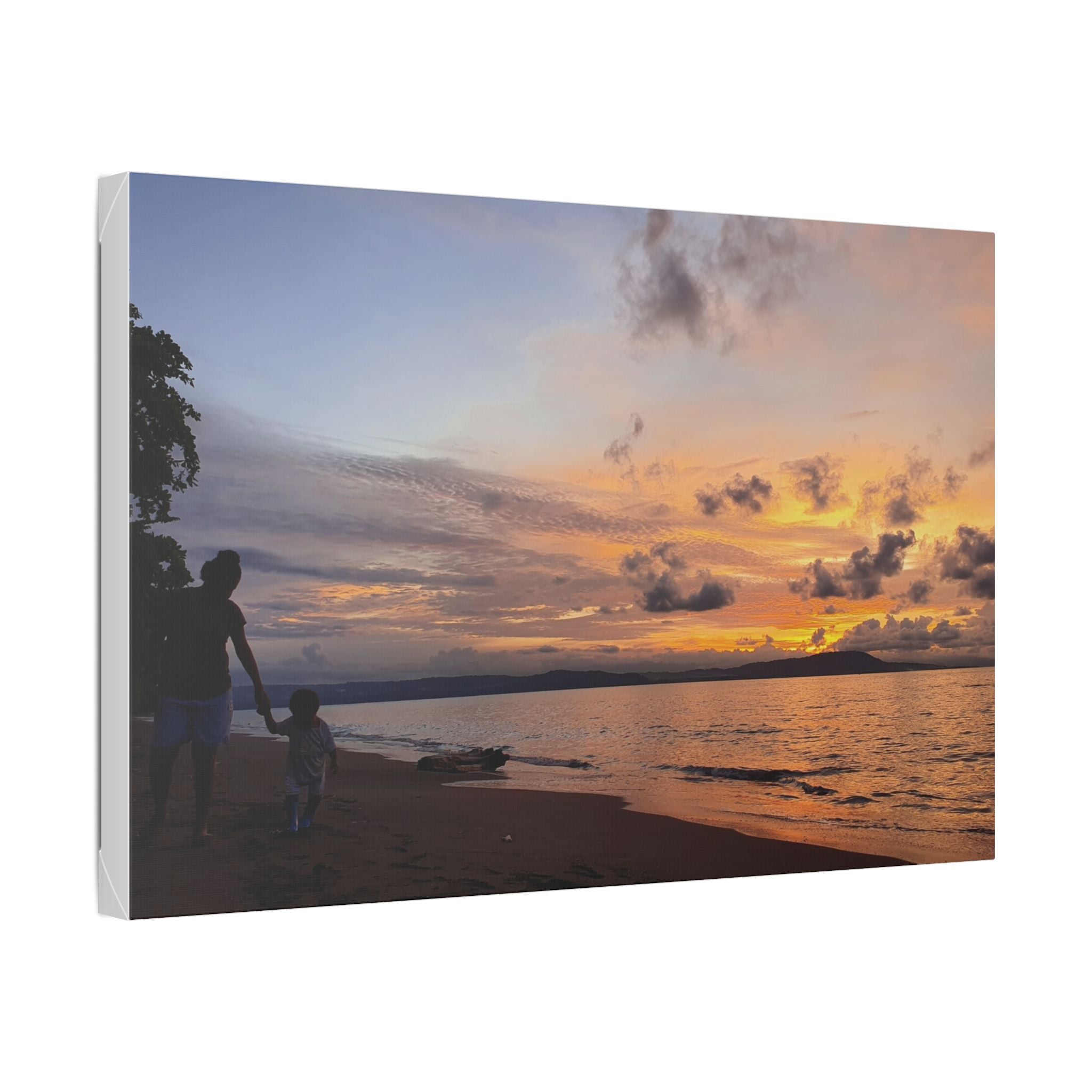 Nonga Beach Sunset Rabaul Canvas – Coastal Runner Wall Art