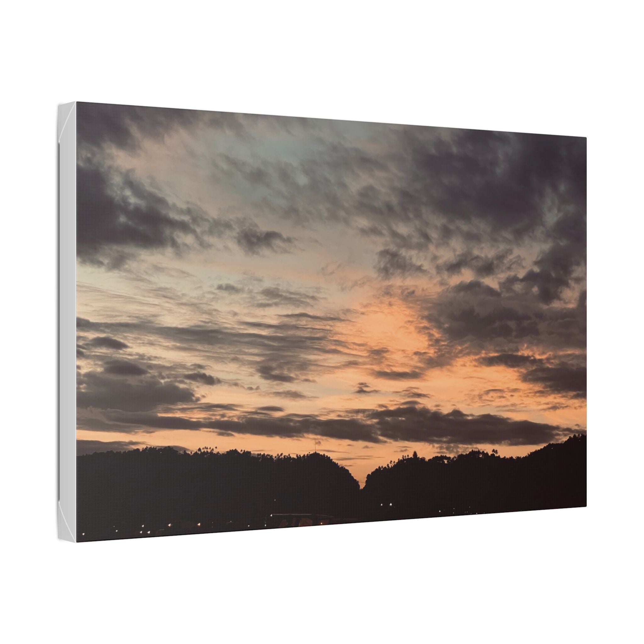Sunset Simson's Harbor Rabaul Canvas Print Wall Art