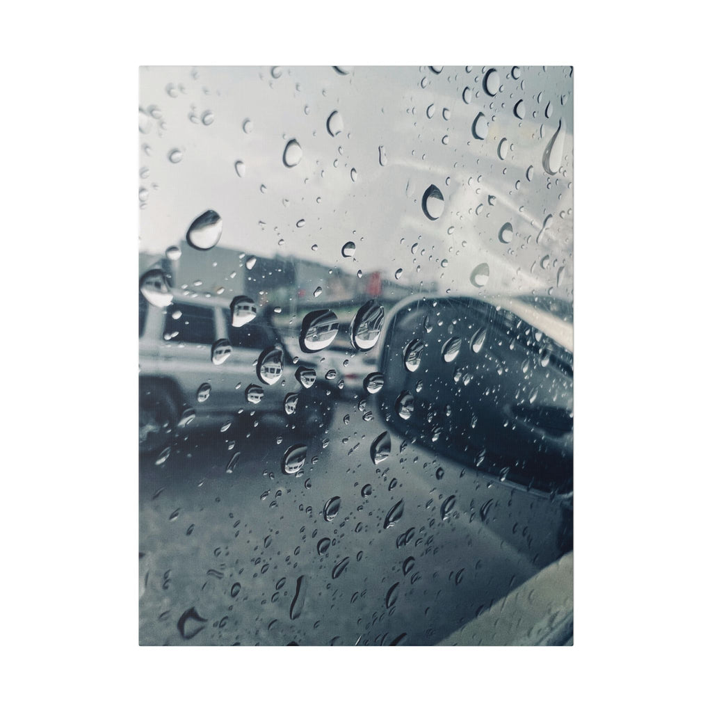 Rainy Window Car Photo Canvas