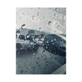 Rainy Window Car Photo Canvas