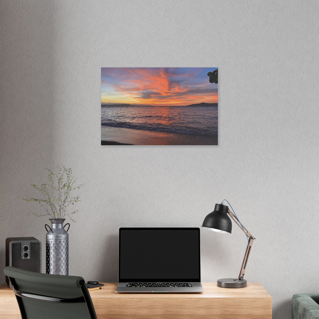 Sunset Nonga beach Rabaul Canvas Print Wall Art