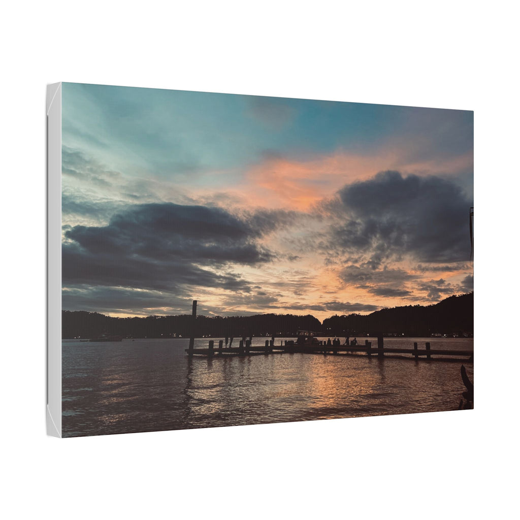 Sunset Simson's Harbor Rabaul Canvas Print Wall Art