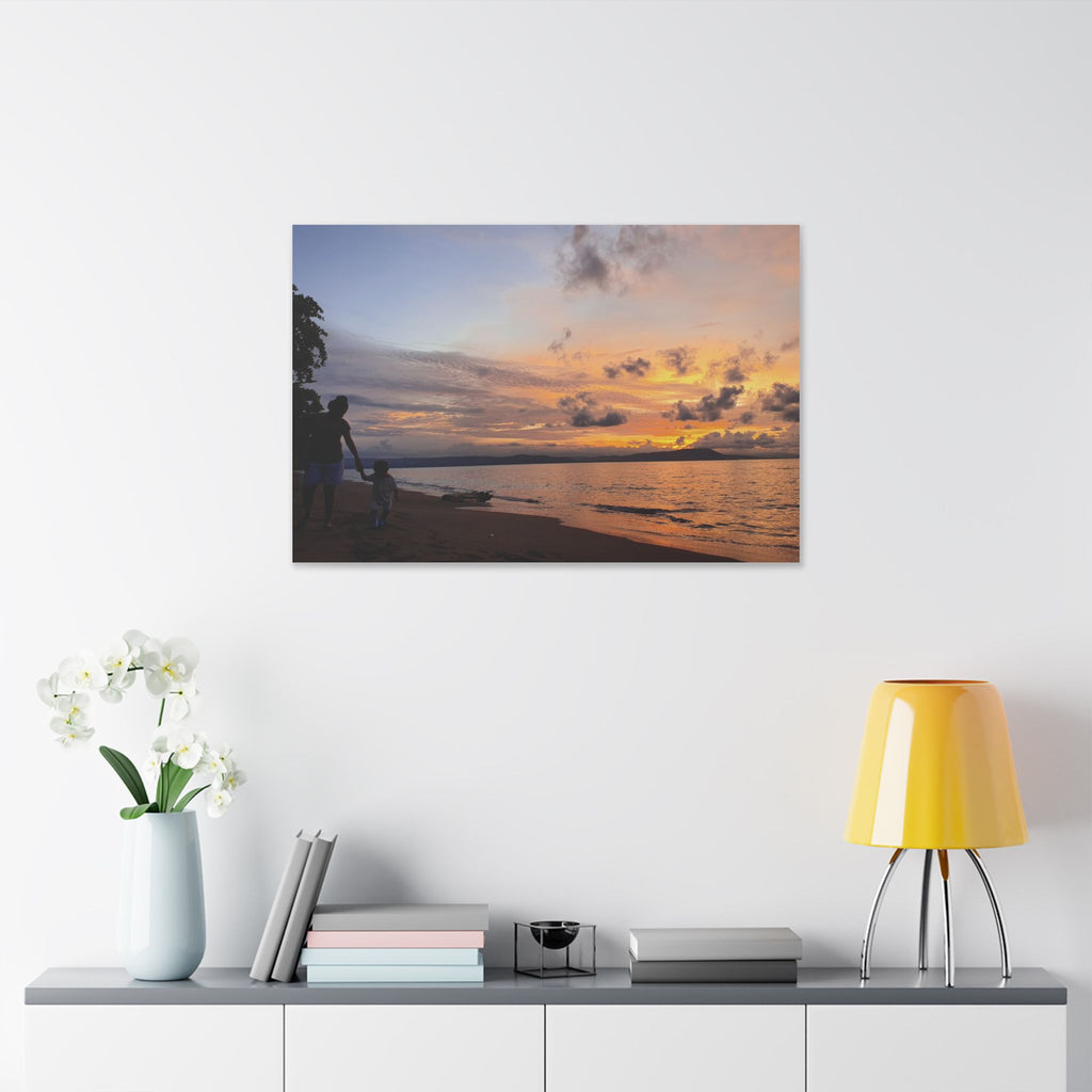 Nonga Beach Sunset Rabaul Canvas – Coastal Runner Wall Art