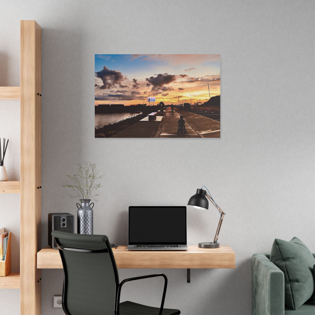 Sunset Port Moresby Walk Canvas