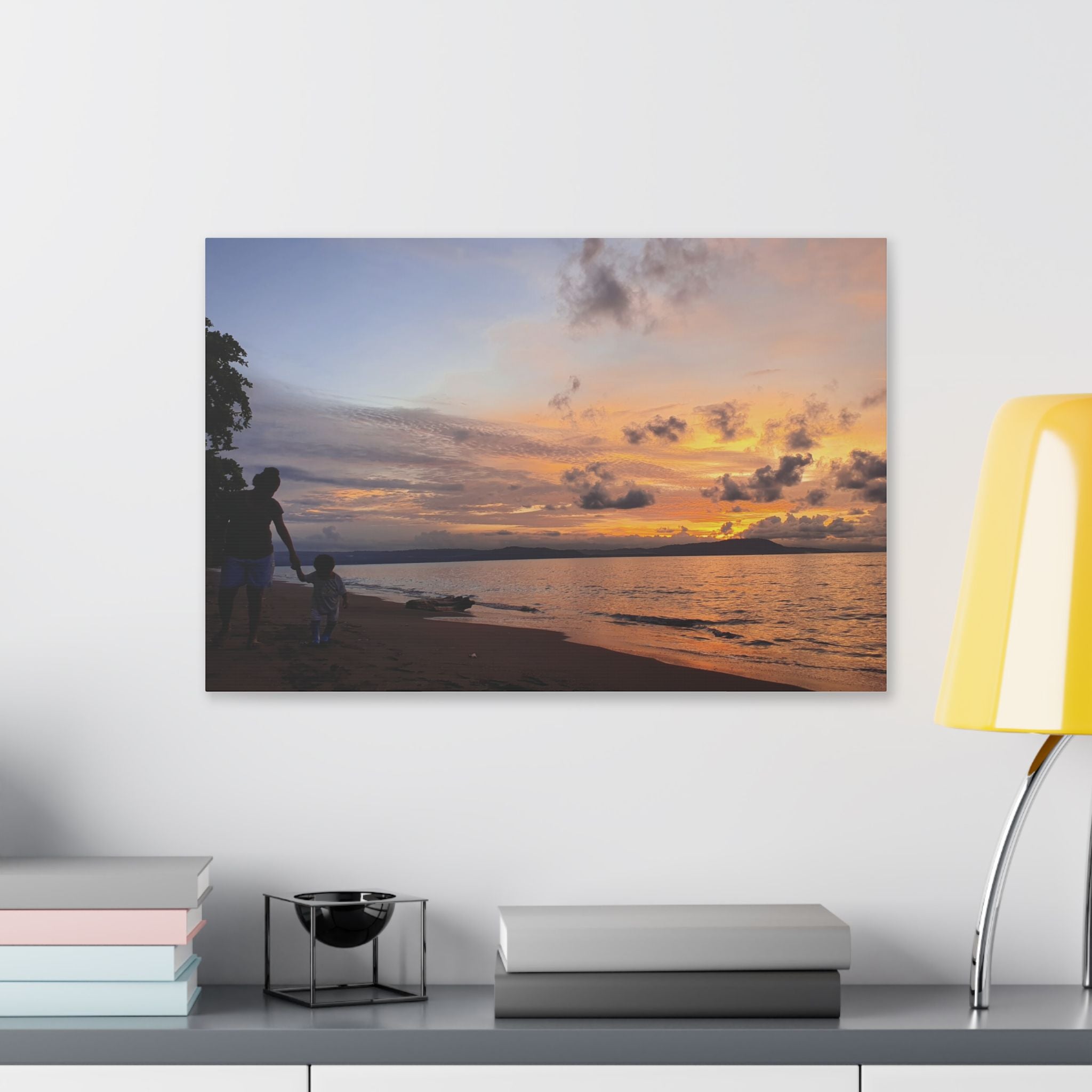 Nonga Beach Sunset Rabaul Canvas – Coastal Runner Wall Art