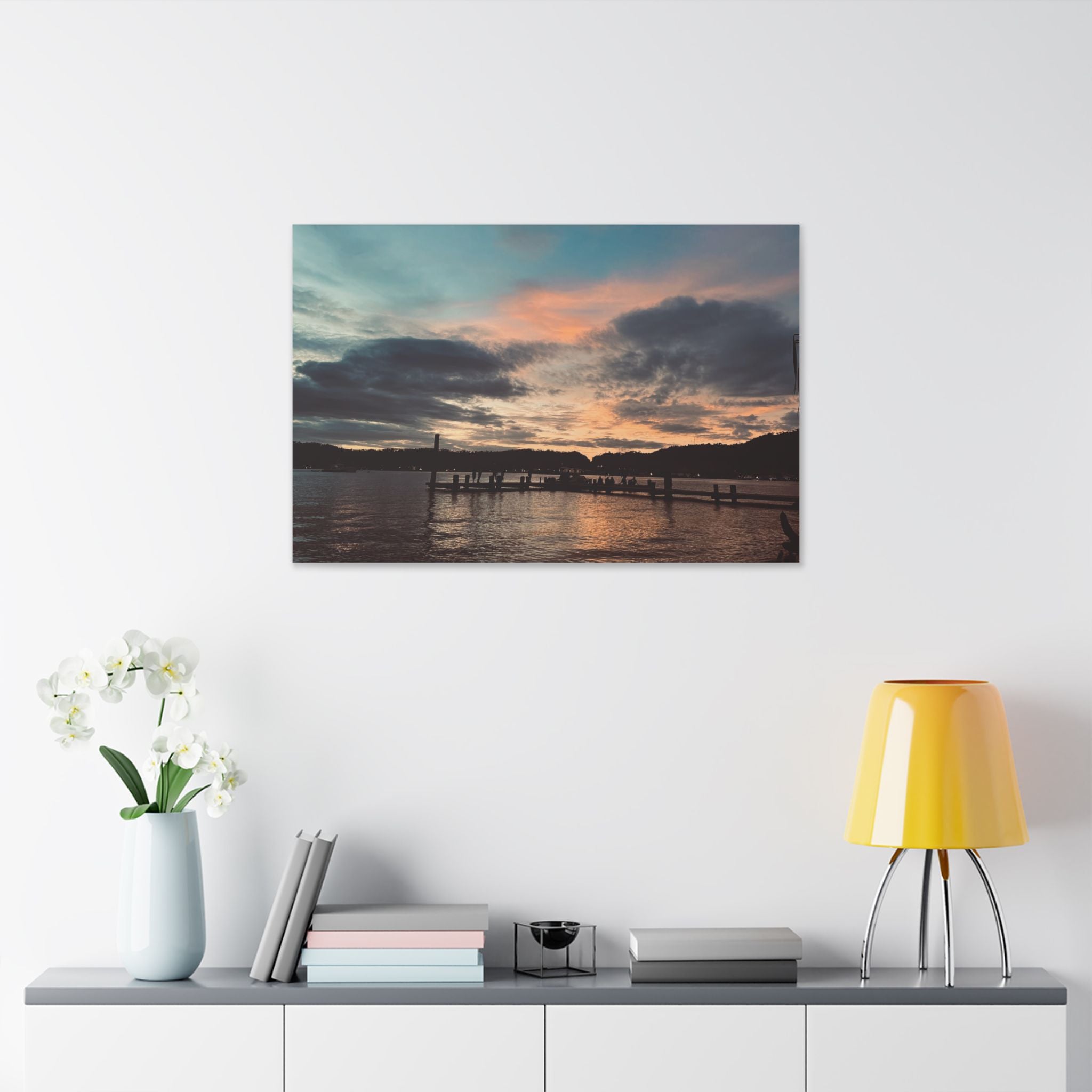 Sunset Simson's Harbor Rabaul Canvas Print Wall Art