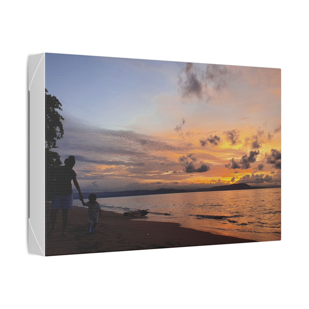 Nonga Beach Sunset Rabaul Canvas – Coastal Runner Wall Art