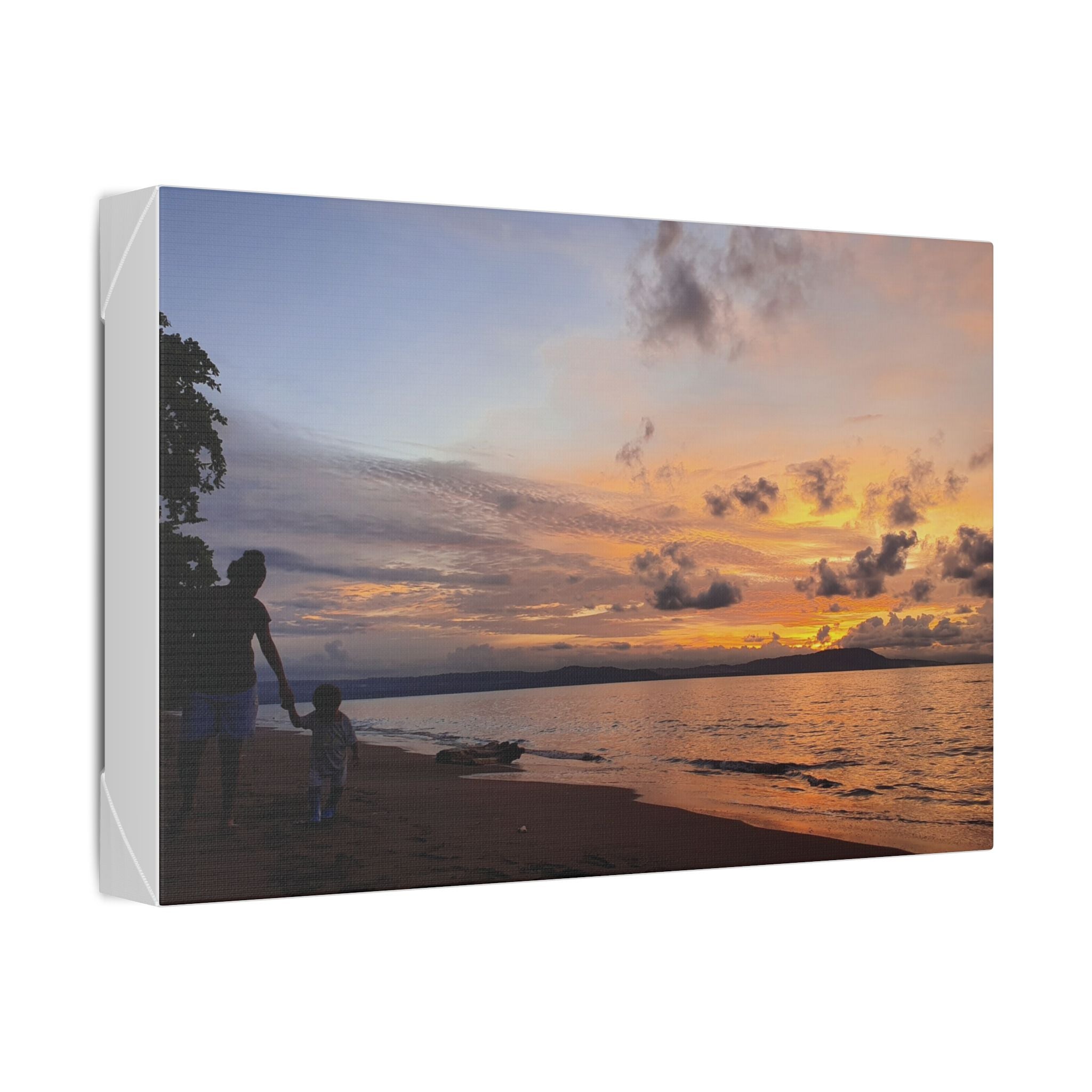Nonga Beach Sunset Rabaul Canvas – Coastal Runner Wall Art