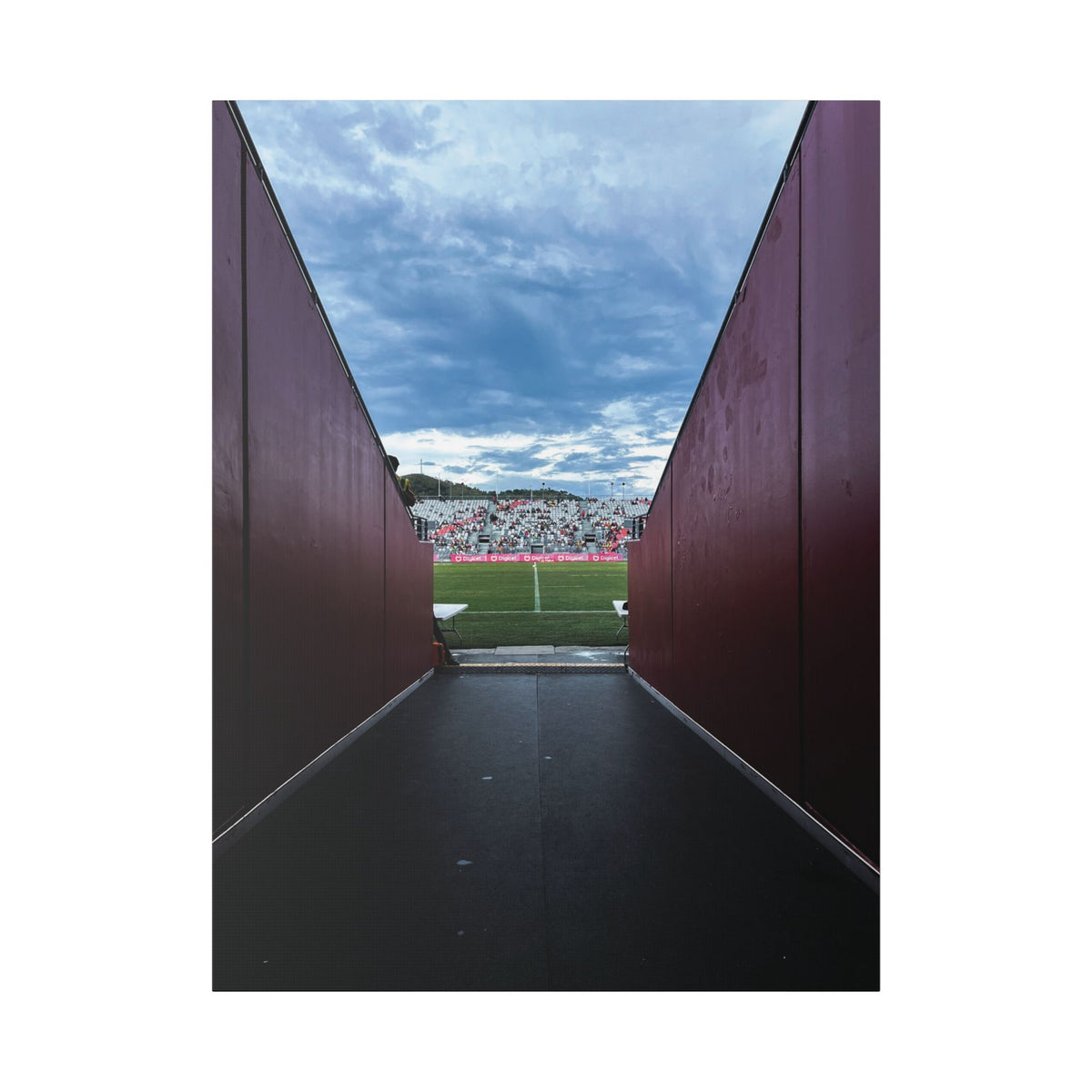 Stadium Tunnel NFS PNG Canvas Print — Game Day Sports Wall Art