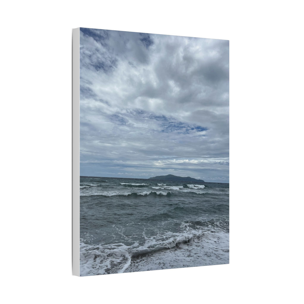 Stormy Ocean Nonga Rabaul Canvas Wall Art – Moody Seascape Stretched Canvas Print