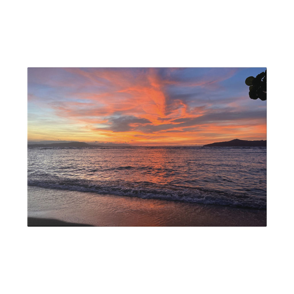 Sunset Nonga beach Rabaul Canvas Print Wall Art